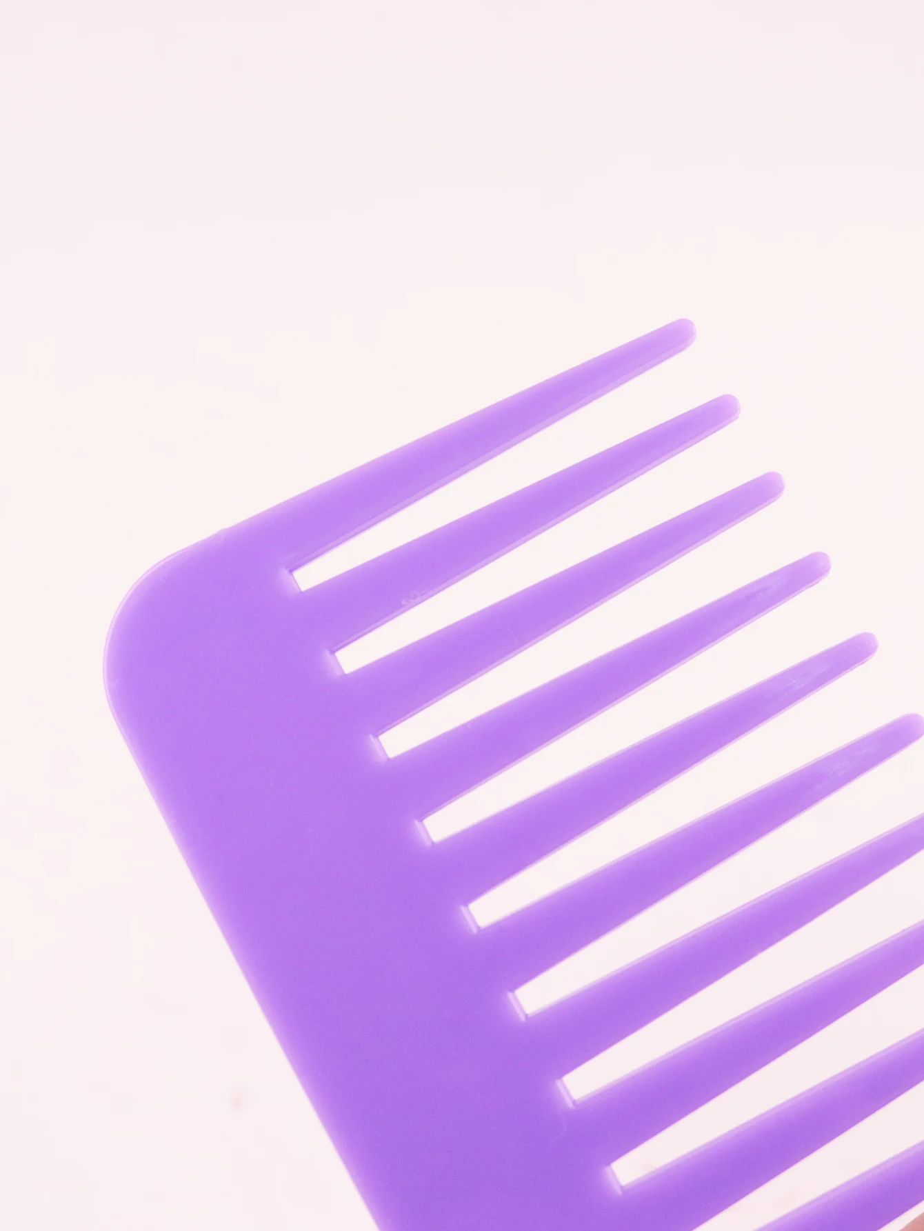 1 Thick Plastic Heat-Resistant, Anti-Static Long Toothed, Wide Toothed Salon Hairstyle Comb Special for Real Hair Wigs