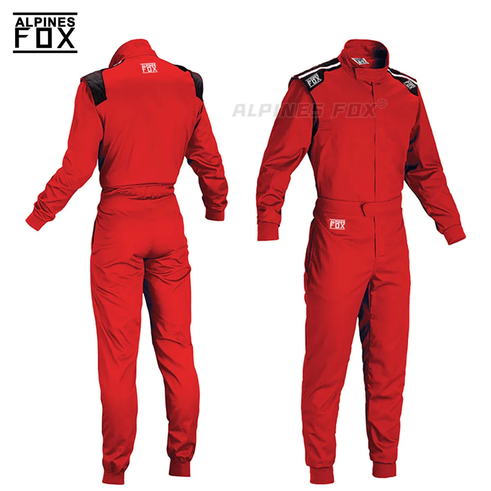 Karting Suit Formula 1 World Championship Fans Racing Jumpsuit Double Layer Polyester Windproof Overalls Moto Rally Combos