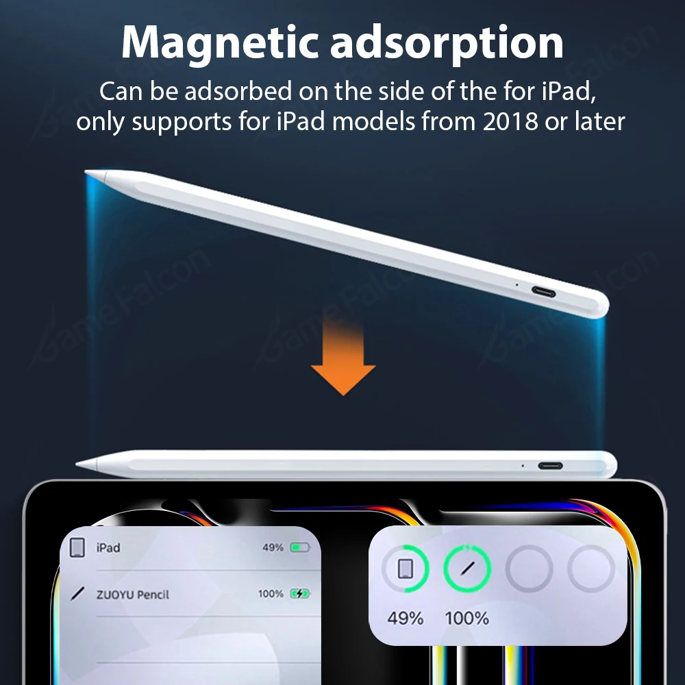 

Stylus Pen For Apple Pencil iPad A16 2025 Pro 13 M4 M5 12.9 Air 11 5 4 M2 M3 Mini 6 7 10 9 9th 10th Generation Tablet Touch Pens