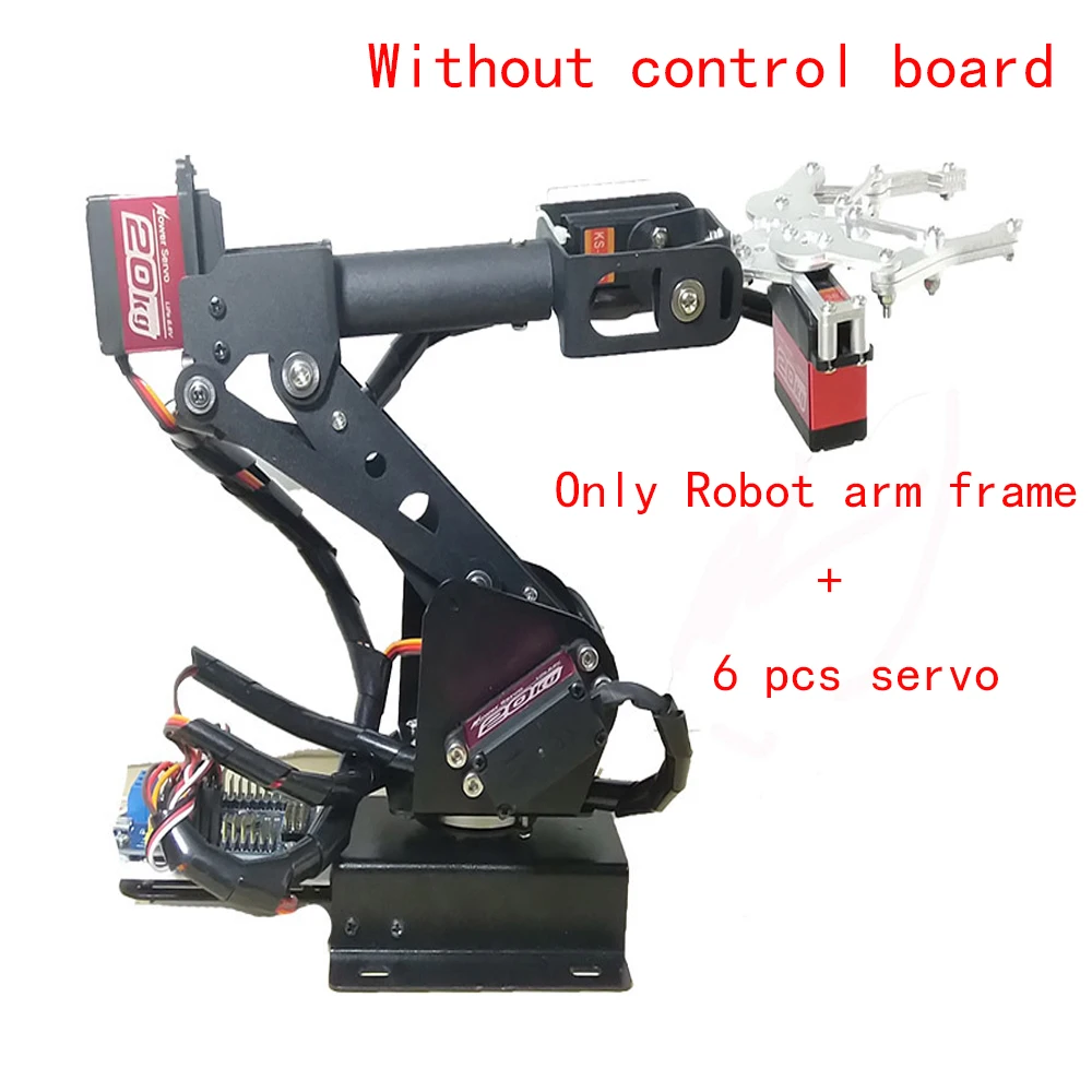 PS2-Steuerung 6 DOF Roboterarm Greiferklauen STEAM Manipulator für Arduino STM32 Roboter mit 6 Servos Programmierbares Roboter-DIY-Kit – Detail 12
