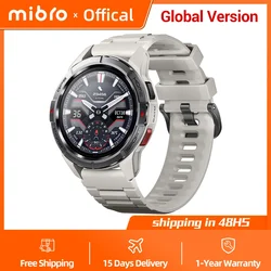 Mibro GS Active Smartwatch GPS Pozycjonowanie 1.3Inch AMOLED HD ekran 5AM Wodoodporna bateria 400mAh Podwójne paski 4PD Śledzenie zdrowia Sport Mężczyźni Kobiety Smart Watch