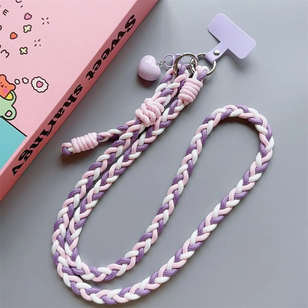 

Nylon DIY Phone Crossbody Chain Anti-loss Long Phone Hanging Chain Shoulder Straps Bag Chain Mobile Phone Lanyard