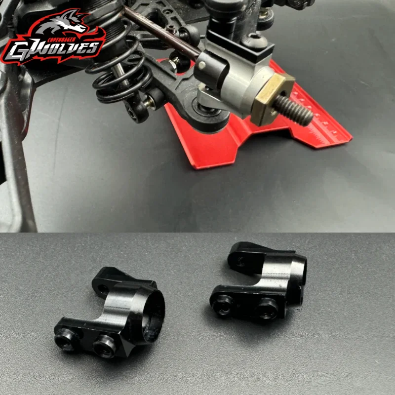 GWOLVES For 3RACING SAK-C141 2PC 7075 Aluminum Steering Knuckle Fit 3R CERO SPORT / ULTRA SAK-CS141 On-road Upgrade OP parts