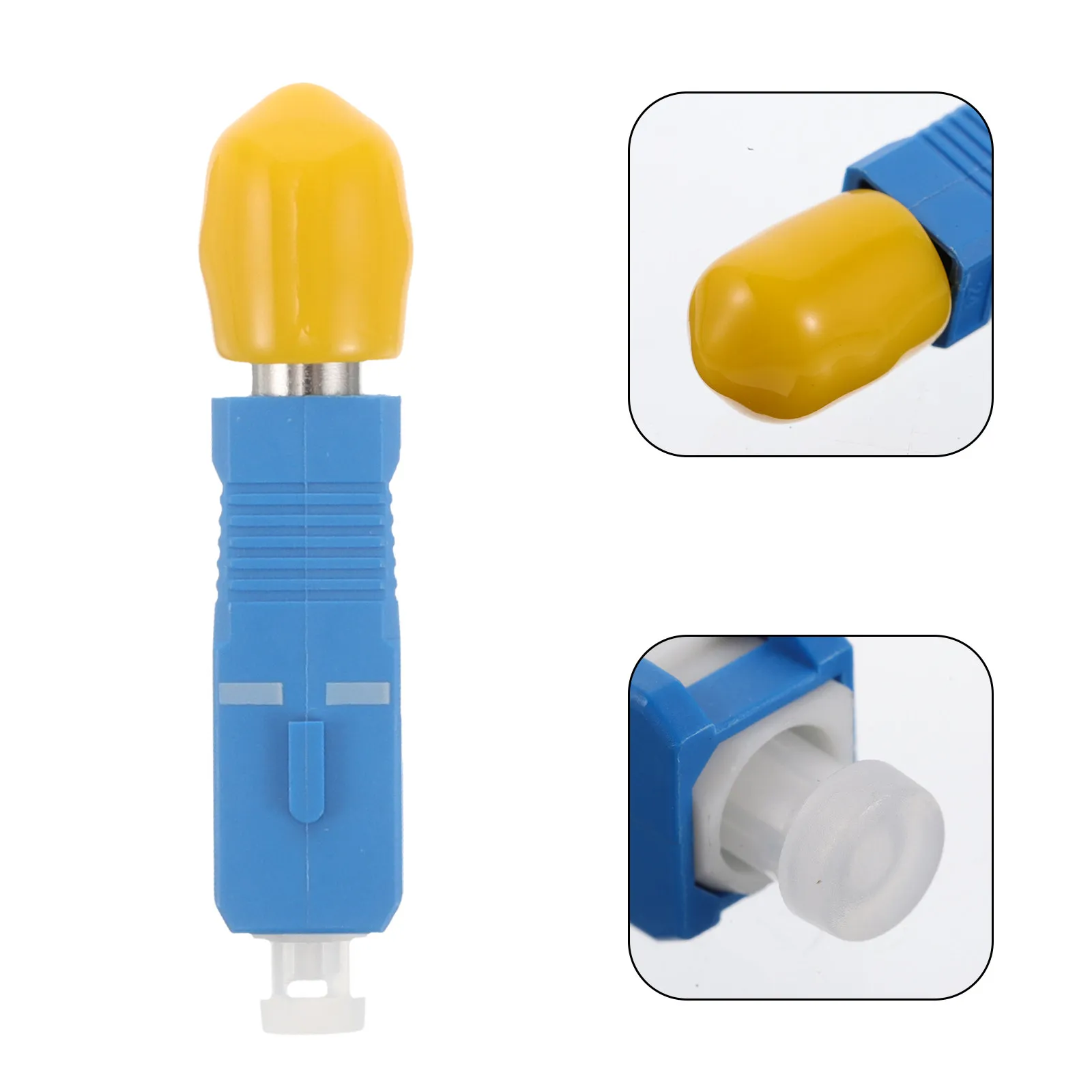 SM Fiber Optic Adapter Male to ST Female, Flange Mount, Single Mode, Lightweight & Reliable for Data Centers
