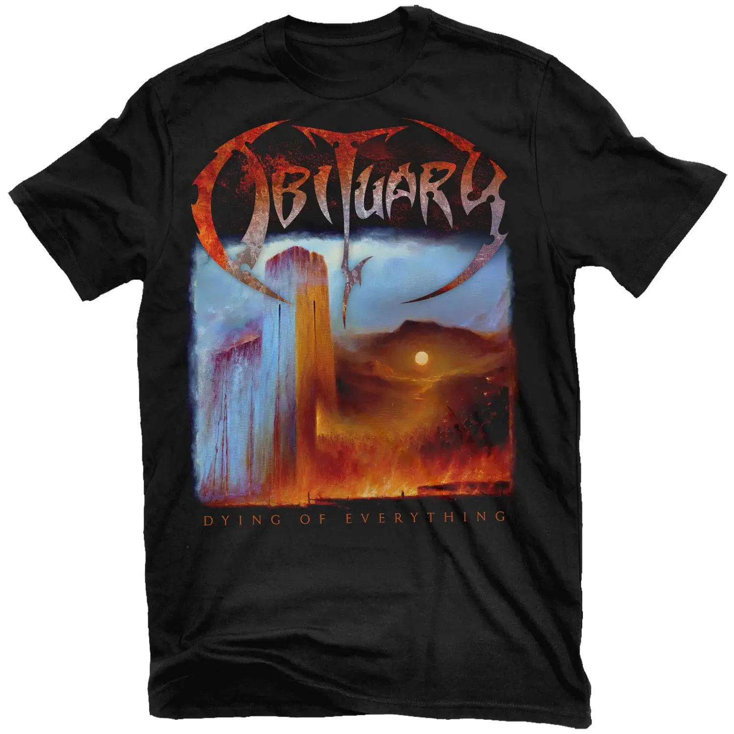 Ten Thousand Ways To Die Obituary Rock Band Graphic Tee 100% Cotton Round Neck Casual Unisex T-shirt Summer Top