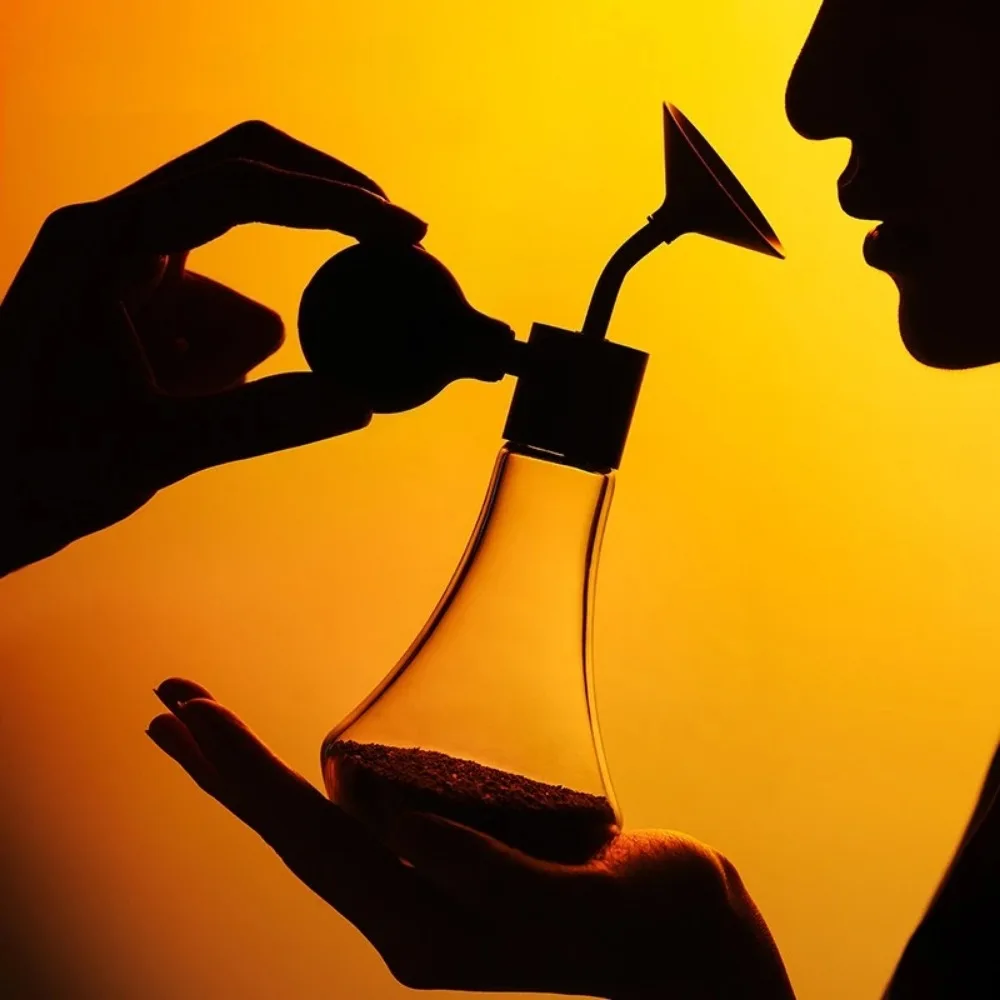 Glass Coffee Aroma Tester Bottle Reusable Coffee Bean Scent Sample Jar Barista Cupping Tool Sniffer Cup for Home Brewing
