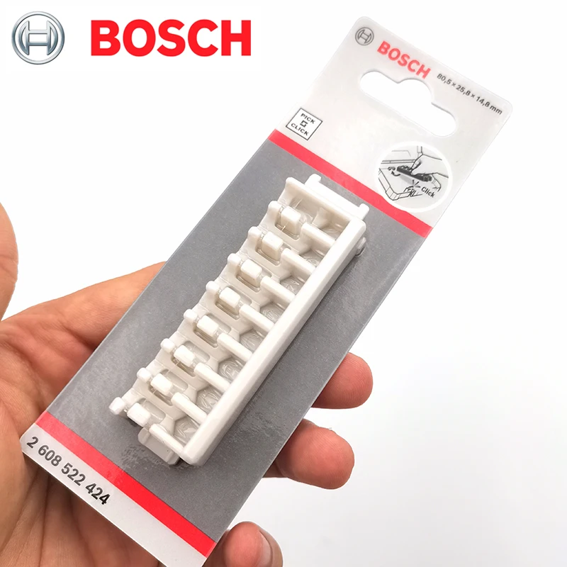 BOSCH 2608522424 PICK & CLICK Drill Bit Holder 80.5*25.8*14.8MM 8-Slot Screwdriver Head Bracket