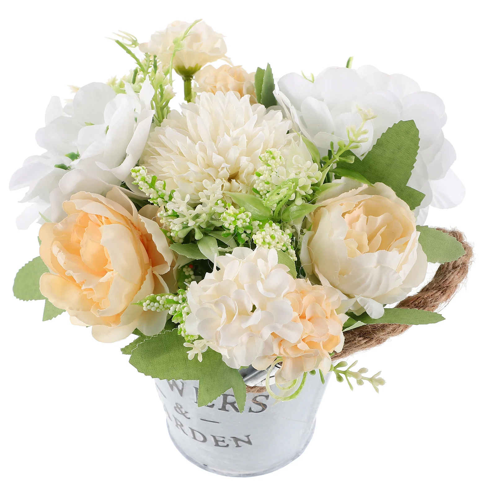 

Exquisite Artificial Fake Bouquet Desktop Ornament Wedding Table Centerpiece Home Decor Long-Lasting Multi-Scene Faux Potted