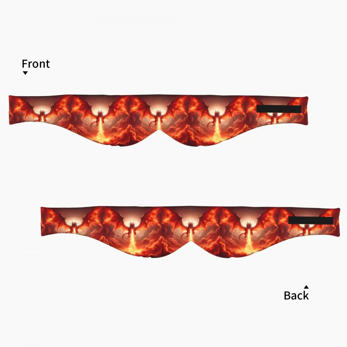 Dragon In The Fire sleep eye mask Light Blocking Portable Eye Cover for Girls Boys Office Nap Party Gift Eyeshade eyepatch view 3