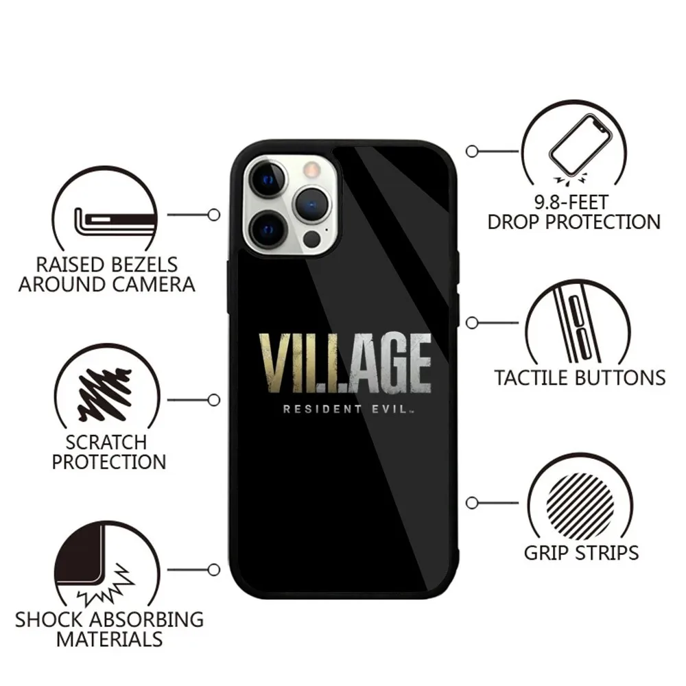 Game Resident E-Evil Village Phone Case Strong Magnetic For IPhone15,14,13,Pro,Max,Plus,11,12,Mini For Magsafe Wireless Charging