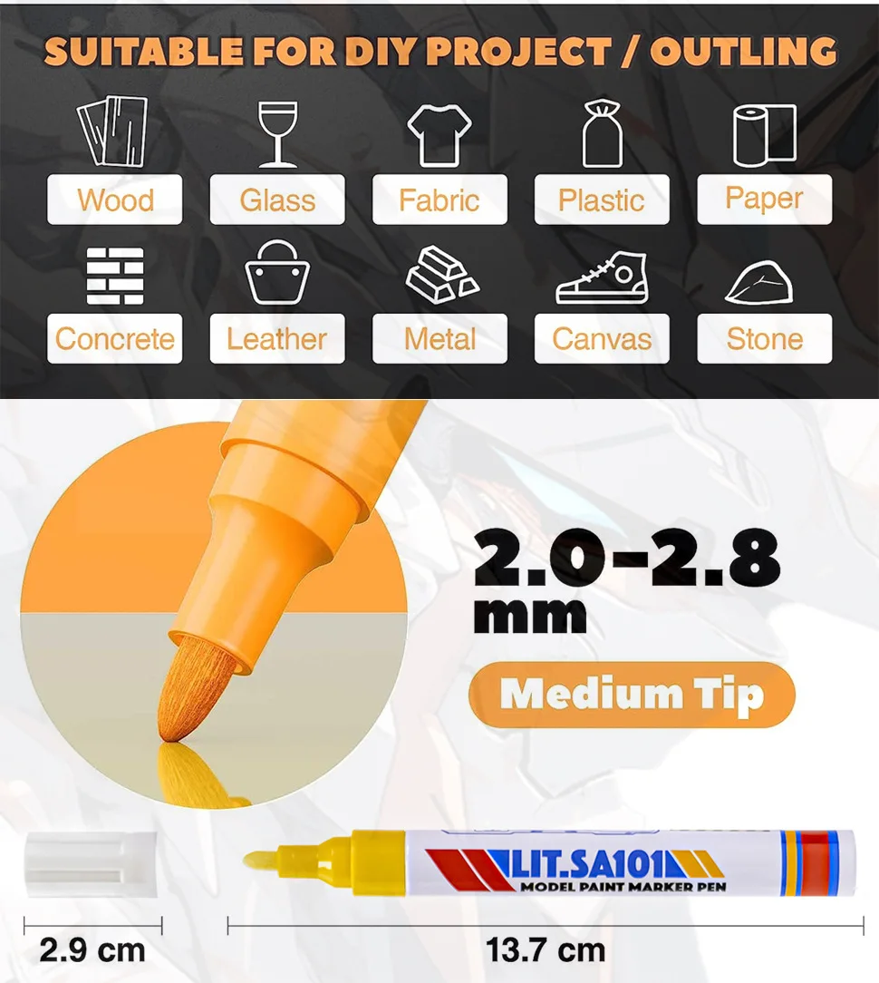 Auto Hochglanz Farbe Ausbesserung Stift Autos Kratzer Reparatur Stift Füllstoff Entferner Reifen Farbe Marker Auto Styling Kratzer Reparatur Pflege Werkzeug – Detail 4
