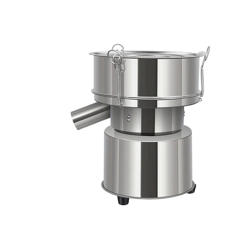 Máquina de cribado por vibración, pantalla vibratoria pequeña de acero inoxidable, medicina tradicional china en polvo, tamiz de harina de madera eléctrico