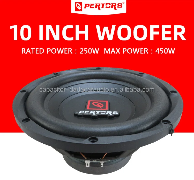

Factory hot selling 10 inch 450W car subwoofer