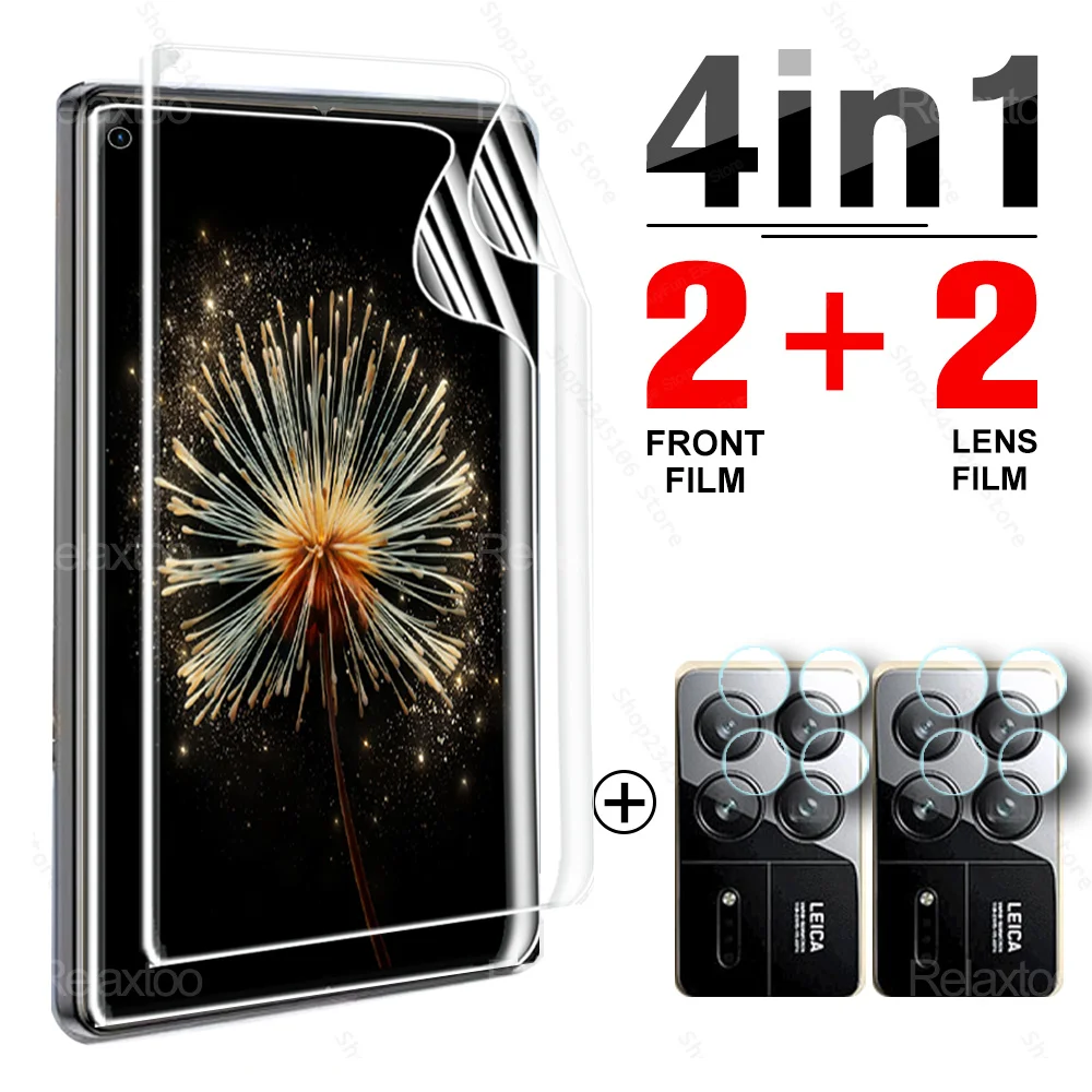 4 в 1 Защитная пленка для экрана Xiaomi Mix Fold 3 5G Гидрогелевая пленка Xiaomy Mi MixFold 2 Fold3 Fold2 MixFold3 MixFold2 стекло для задней камеры