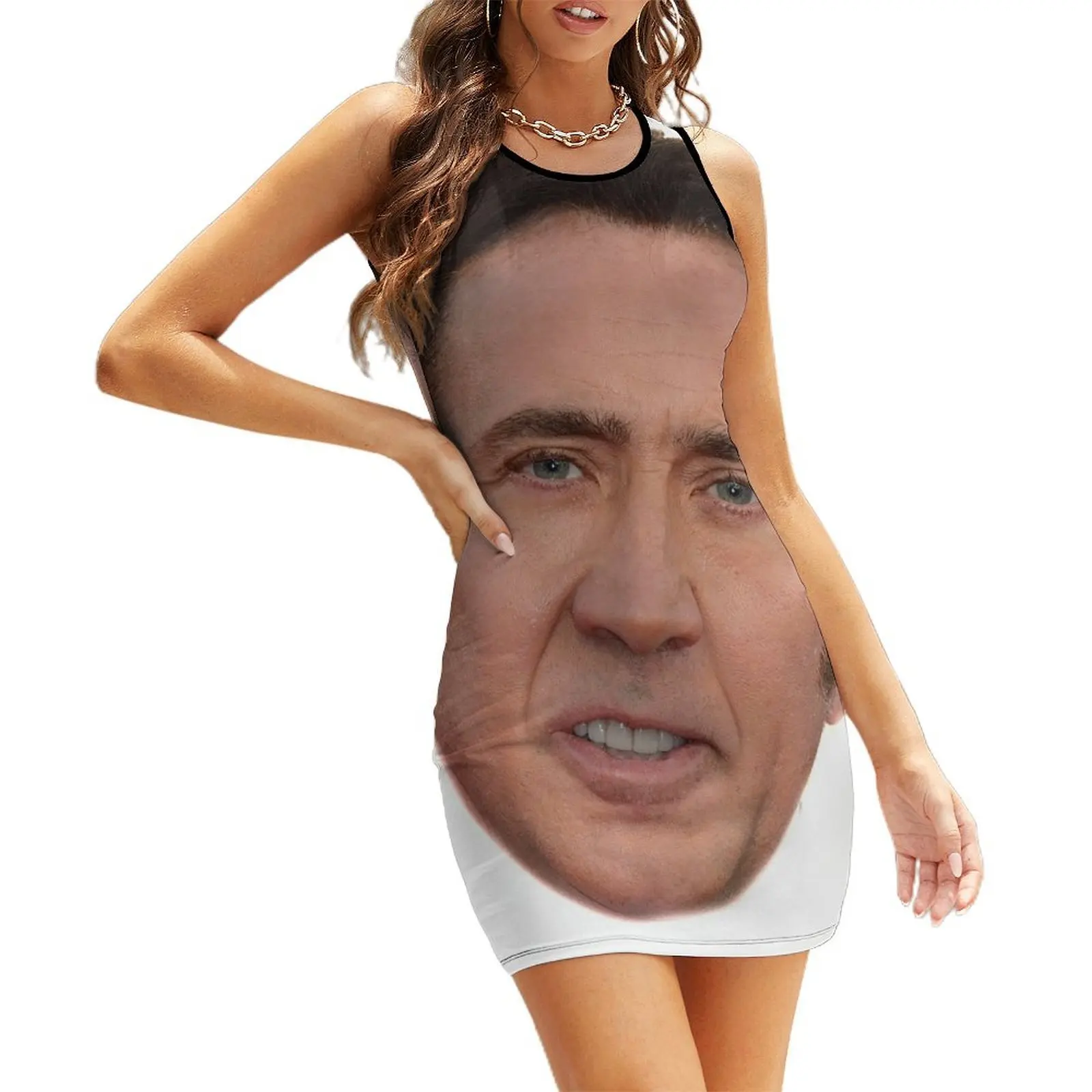 

Nicholas Cage Sleeveless Sundress dress women summer Dance dresses cocktail dresses dress for women 2025