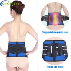1PCS Adjustable Neoprene Double Pull Lumbar Support Lower Back Belt Brace Pain Relief Band Waist Belt for Women Men Sport(S-6XL)