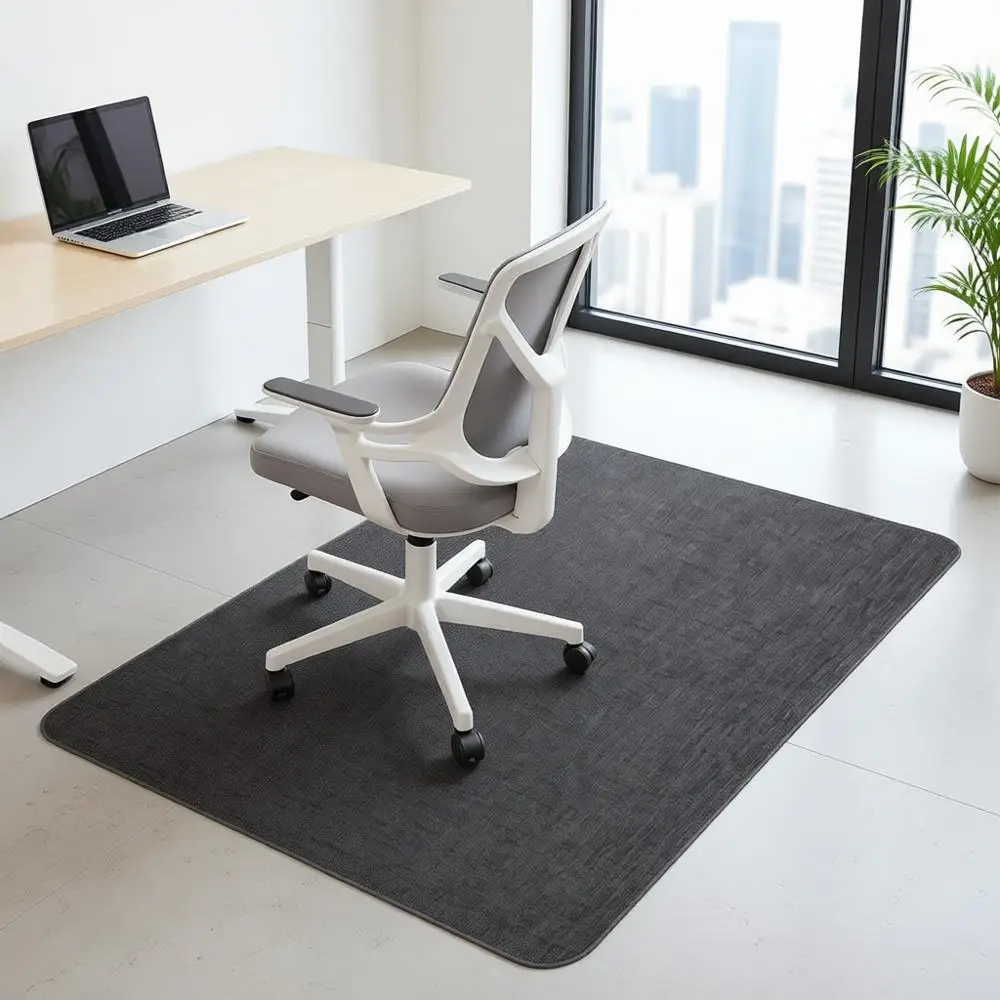 

40x55 Inch Heavy-Duty Gaming Chair Floor Mat, Anti-Slip, Non-Curving, Protects Hardwood and Tile Floors