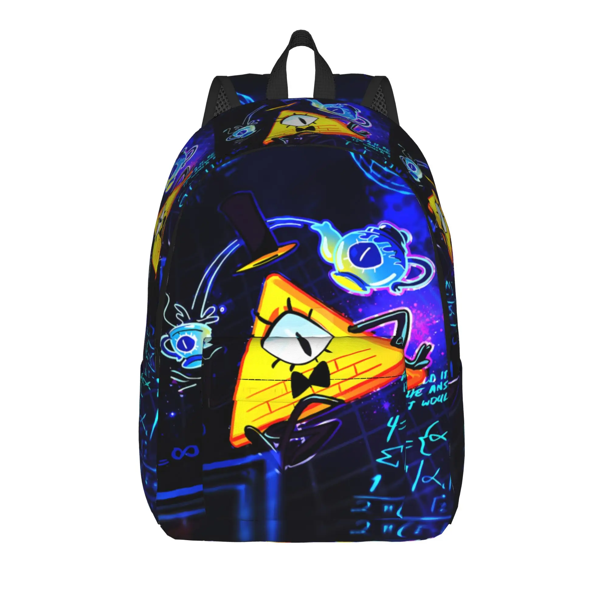 Bill Cipher Backpack Gravitys Anime Falls Fashion Backpacks Student Unisex Cycling Large High School Bags High Quality Rucksack
