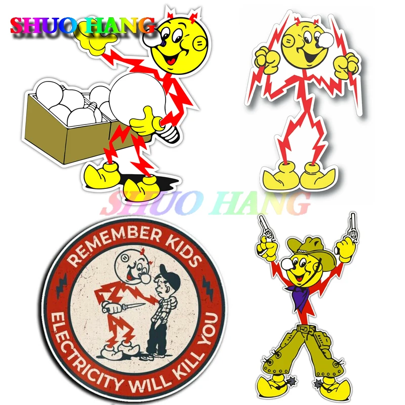 

Reddy KW Denim Electrician Vinyl Car Sticker Tool Box Car Bumper Truck Power Outlet Decal Die Cut Auto Parts Window Decal PVC