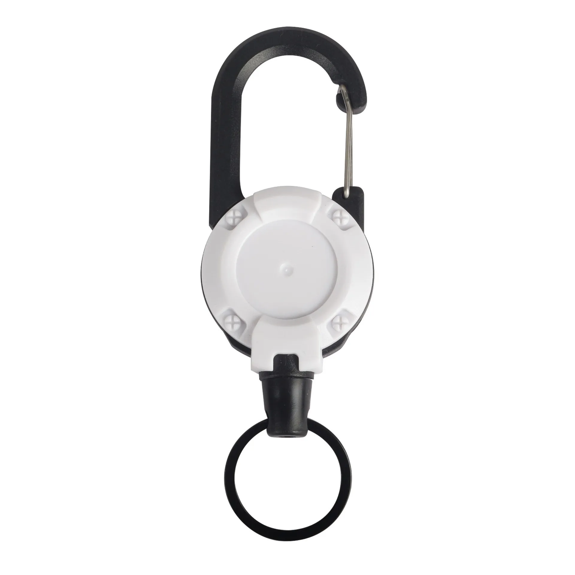 Backpack keychain waist belt clip easy-pull buckle convenient spring buckle black outdoor buckle automatic telescopic buckle eas