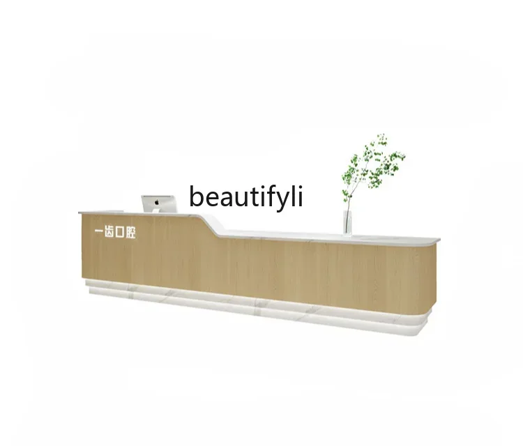 G8578 Reception Desk Dental Clinic Bar Counter Guide Desk Nurse Station Hospital Reception Counter Beauty Salon Cashier