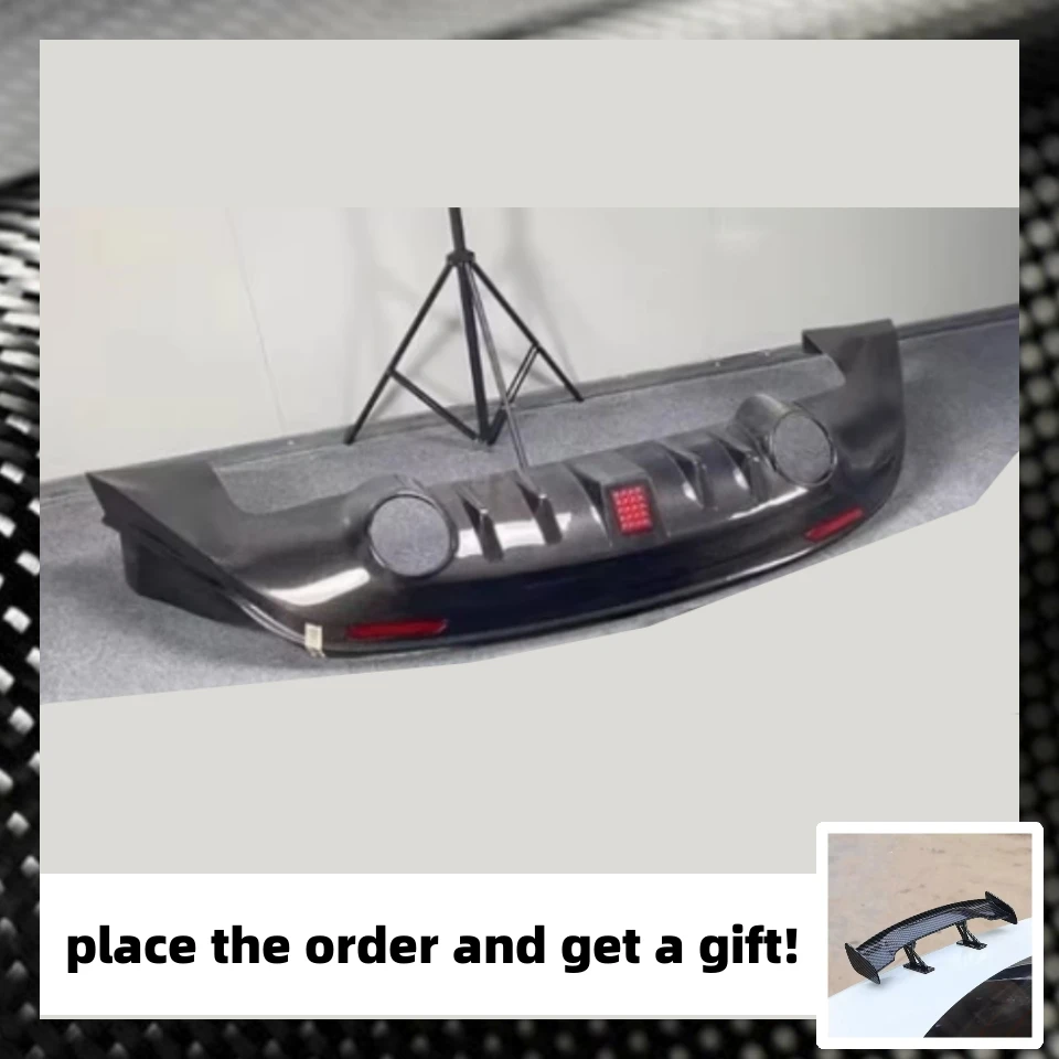 

Carbon Fiber Rear Lip with Lamp for Infiniti FX35 FX37 FX50 QX70 Convert Real Carbon Fiber Rear Spoiler Car Auto Parts