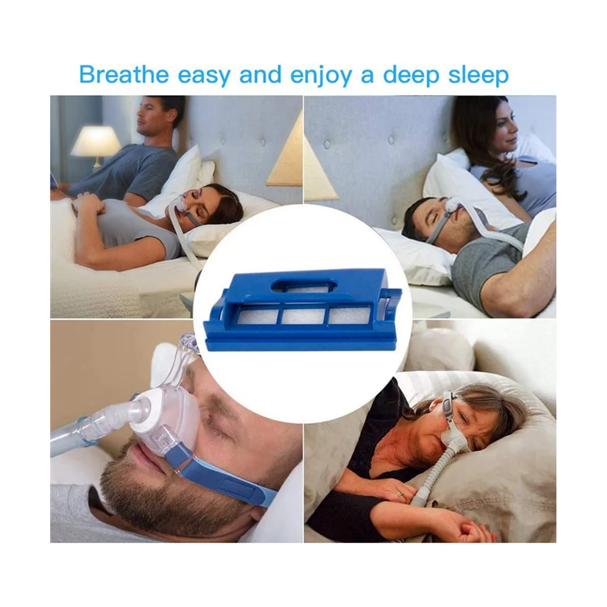 Filtros CPAP Substituição para Sono e Snorer, Filtros Algodão, 52Pcs