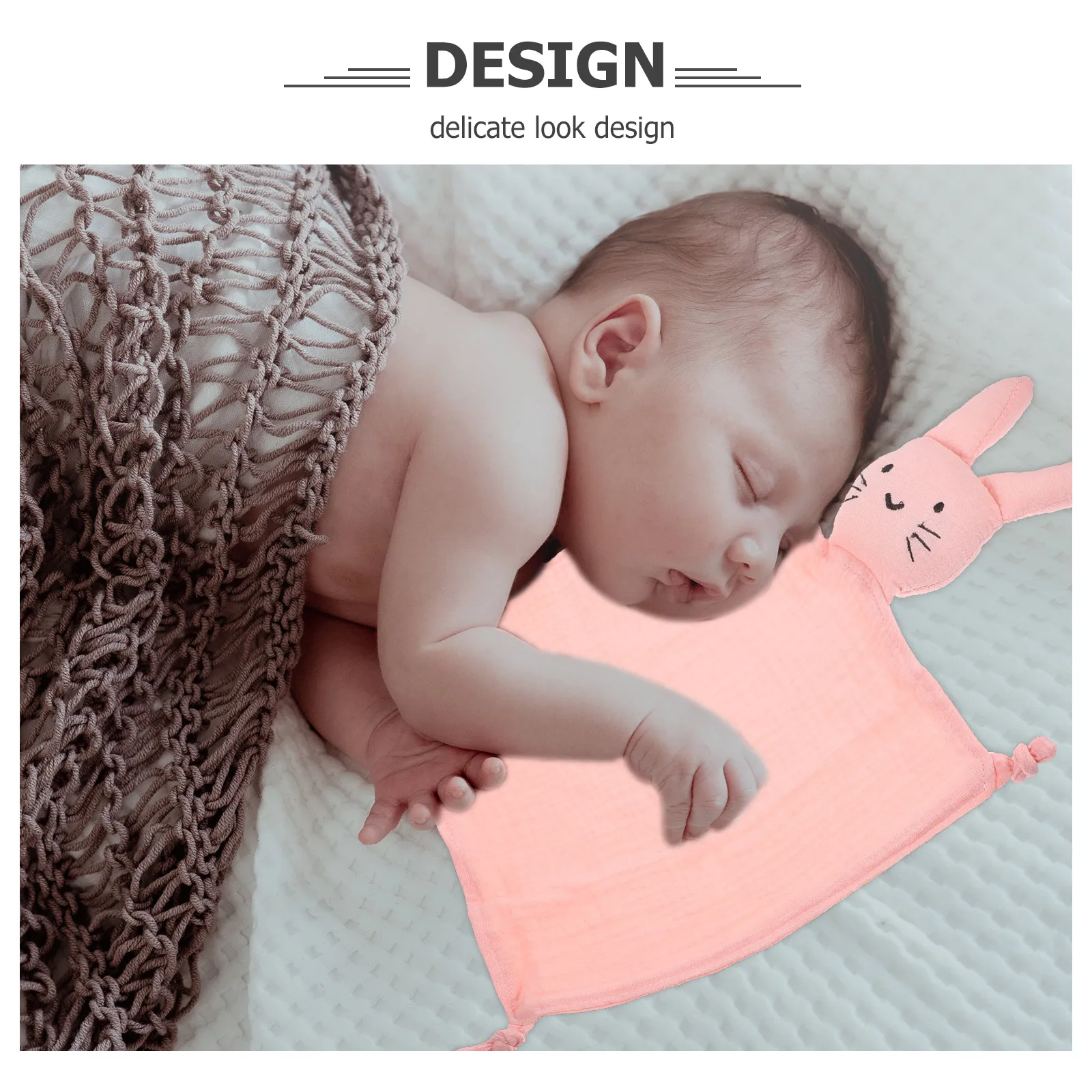 

Soothing Towel Baby Snuggle Cat Soft Security Blanket For Infant Toddler Reusable Washable Cute Design Small Cuddle Blanket