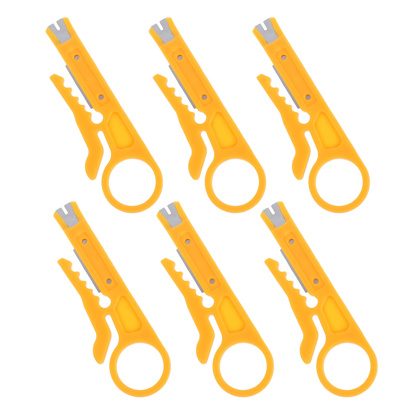 

6Pcs Wire Stripper Pliers Multifunctional Electrical Tool Micro Stripping Cutter Crimping Punch Down Network Cable Insulation