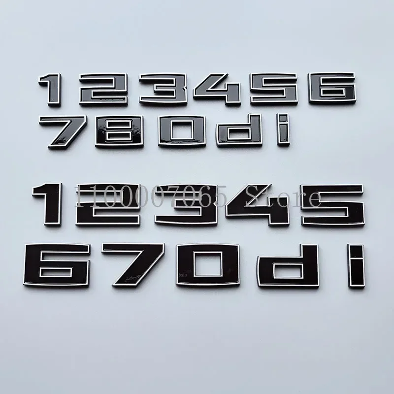 DIY M Series Bond Letters Numbers ABS Car Emblem Logo for M1 M2 M3 M4 M5 M6 M7 M8 X1 X2 X3 X4 X5 X6 X7 M240i X5M50d M60 M760Li