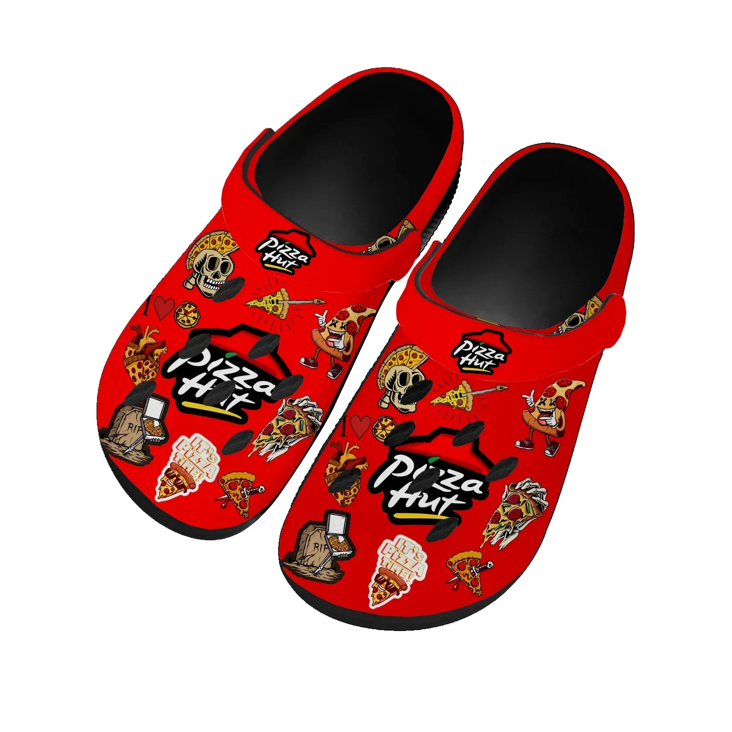 

Pizza Pattern Hut Design Home Clogs Custom Water Shoes Mens Womens Teenager Sandals Garden Clog Breathable Beach Hole Slippers