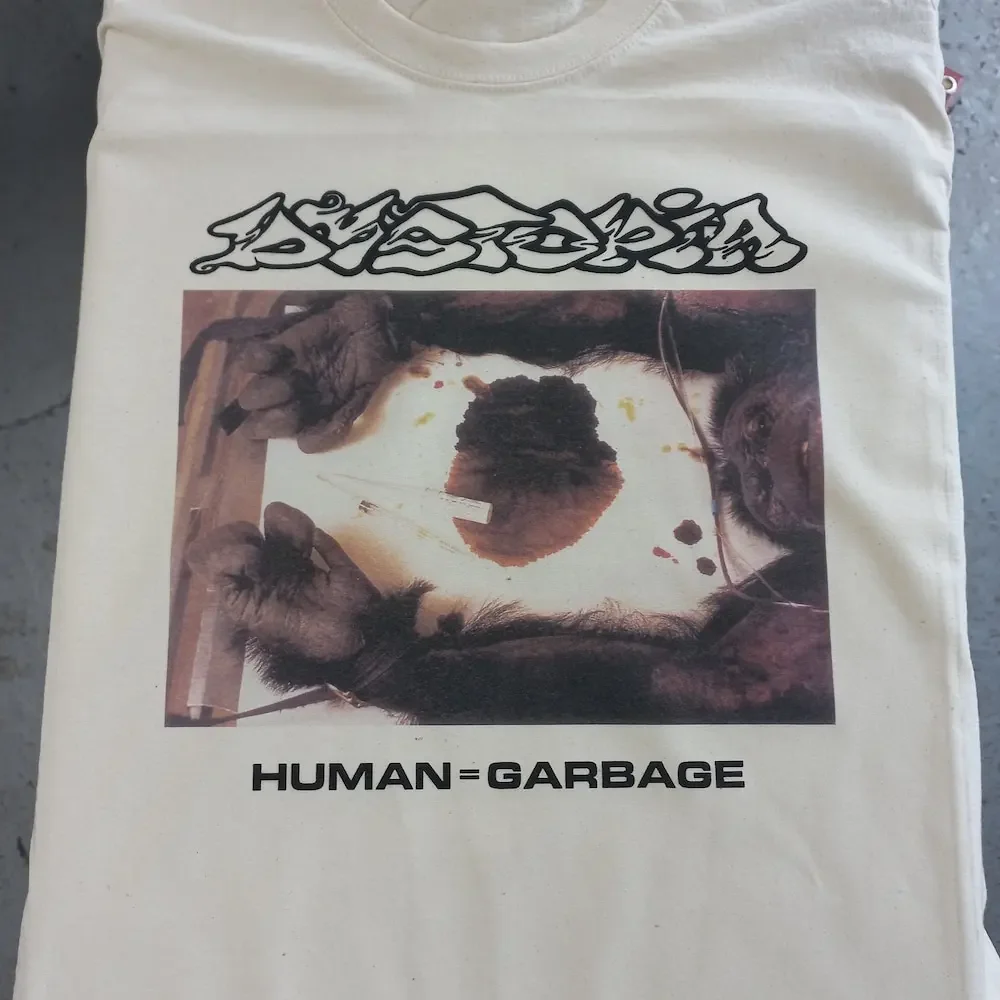 Dystopia Human Garbage Crust Sludge Merch Punk T Shirt Prints