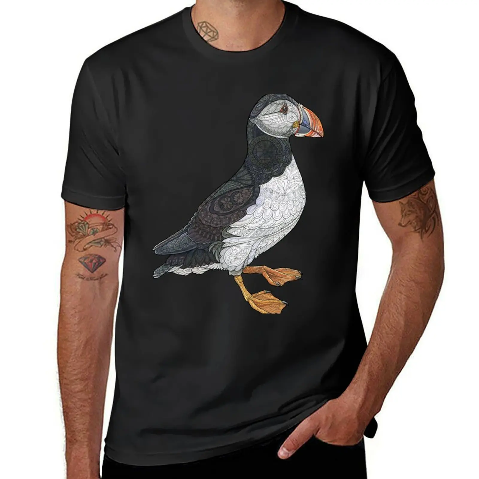 Puffin T-Shirt kawaii clothes plus size tops summer clothes quick drying t shirt for men