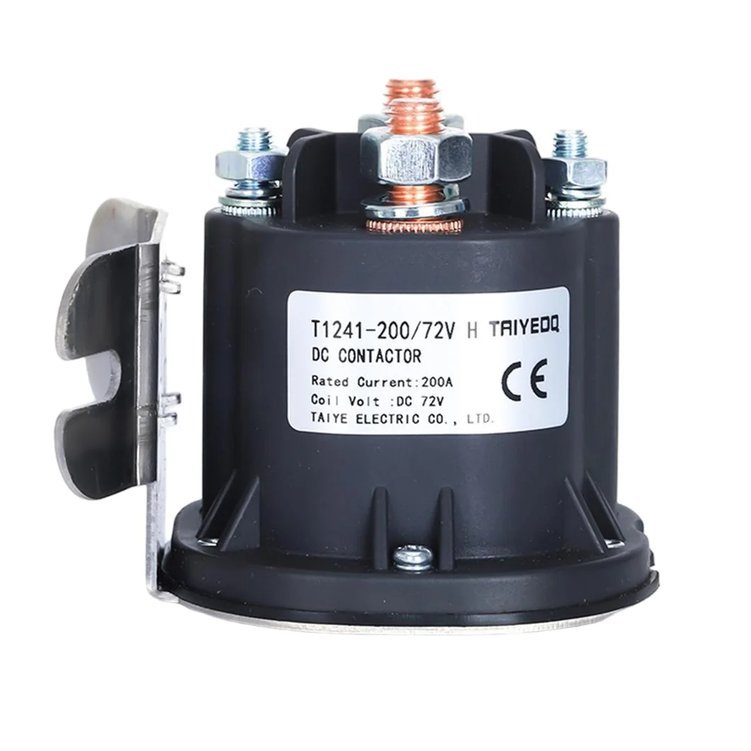 ABILKEEN DC Pump Contactor Contact Switching 12V ON-OFF T1241-200 Forklift DC Contactor Tail Plate Oil Pump Start Relay