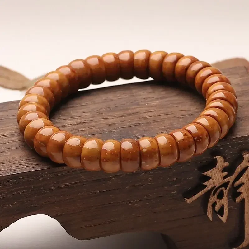 Purple Golden Mouse Golden Rice Bowl High-end Bodhi Bracelet Bead Hollow Seed Beaded Finished WenPlay Single Circle HandString