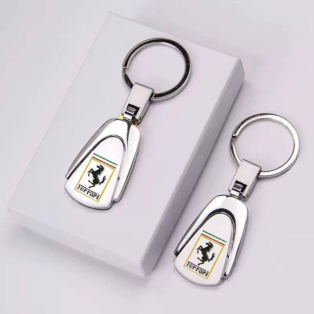 LLavero de Metal con diseño de coche para Ferrari 308 GT4 328 GTB GTS F355 360 Modena F4 458ltalia 488 GTB F8 Tributo, accesorios