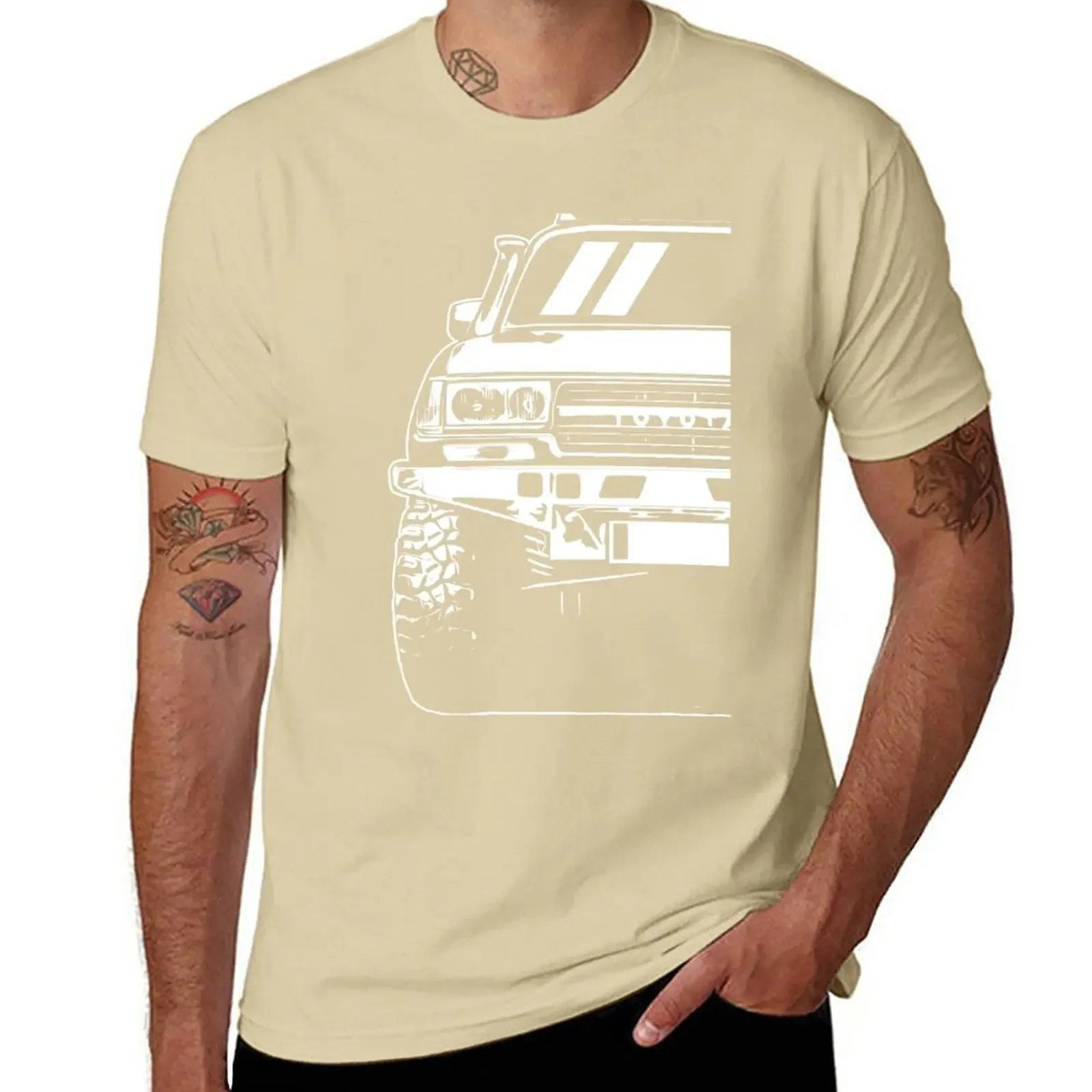 New Landcruiser 80 Series Classic Car Art T-Shirt customized t shirts Aesthetic clothing  anime clothes plain black t shirts men