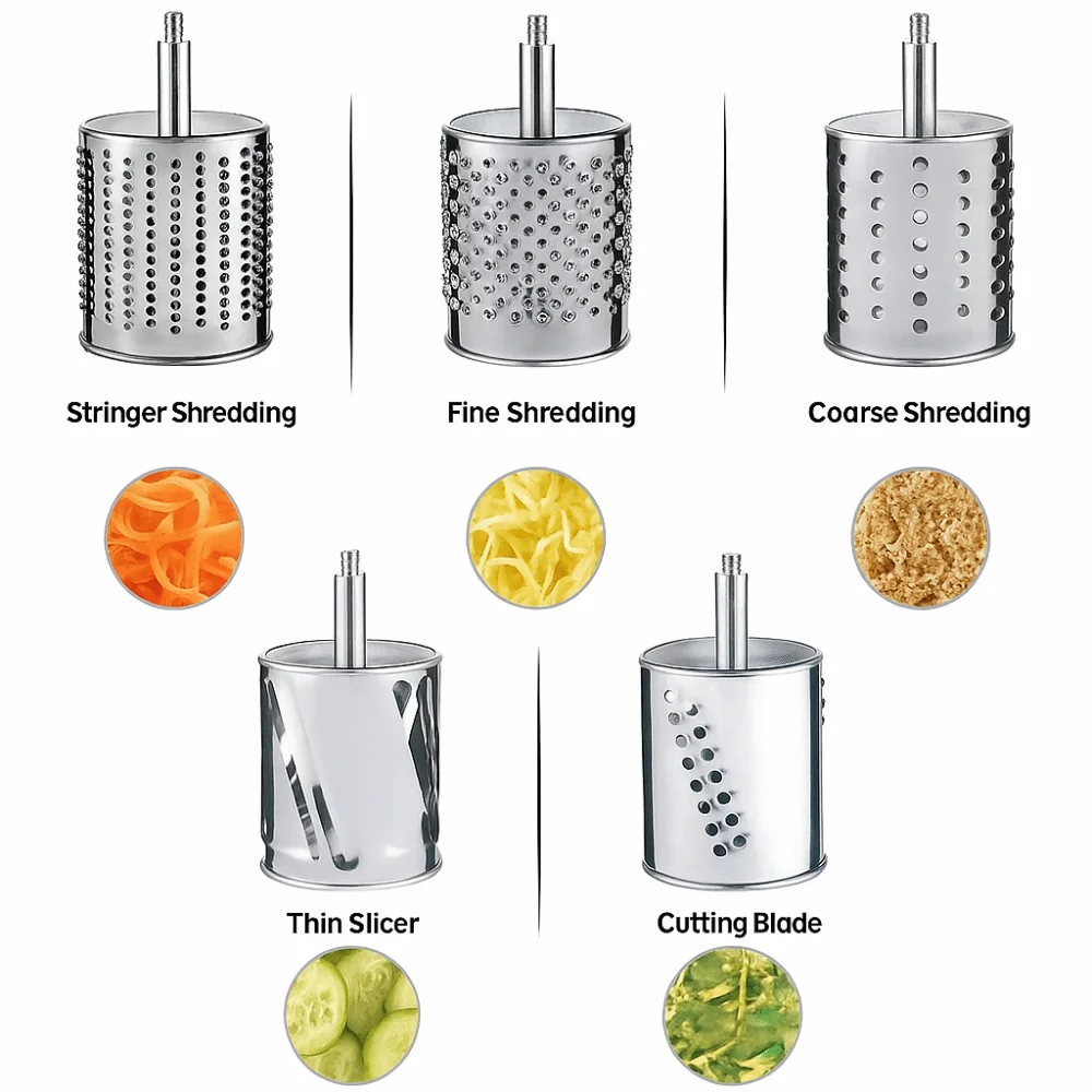 

С 5 сменными лезвиями, шлифовальная машина для гаек, присоска из нержавеющей стали, арахисовая шлифовальная машина, роторная терка, ручная работа, нарезка для сыра