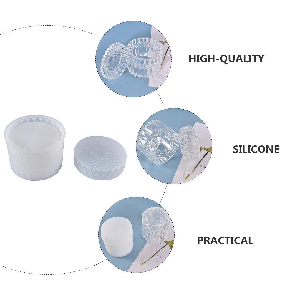 

DIY Silicone Water Bottle Storage Box Mold High Transparency Durable Epoxy Resin Mold for Jewelry Case Craft DIY Silicone Mould