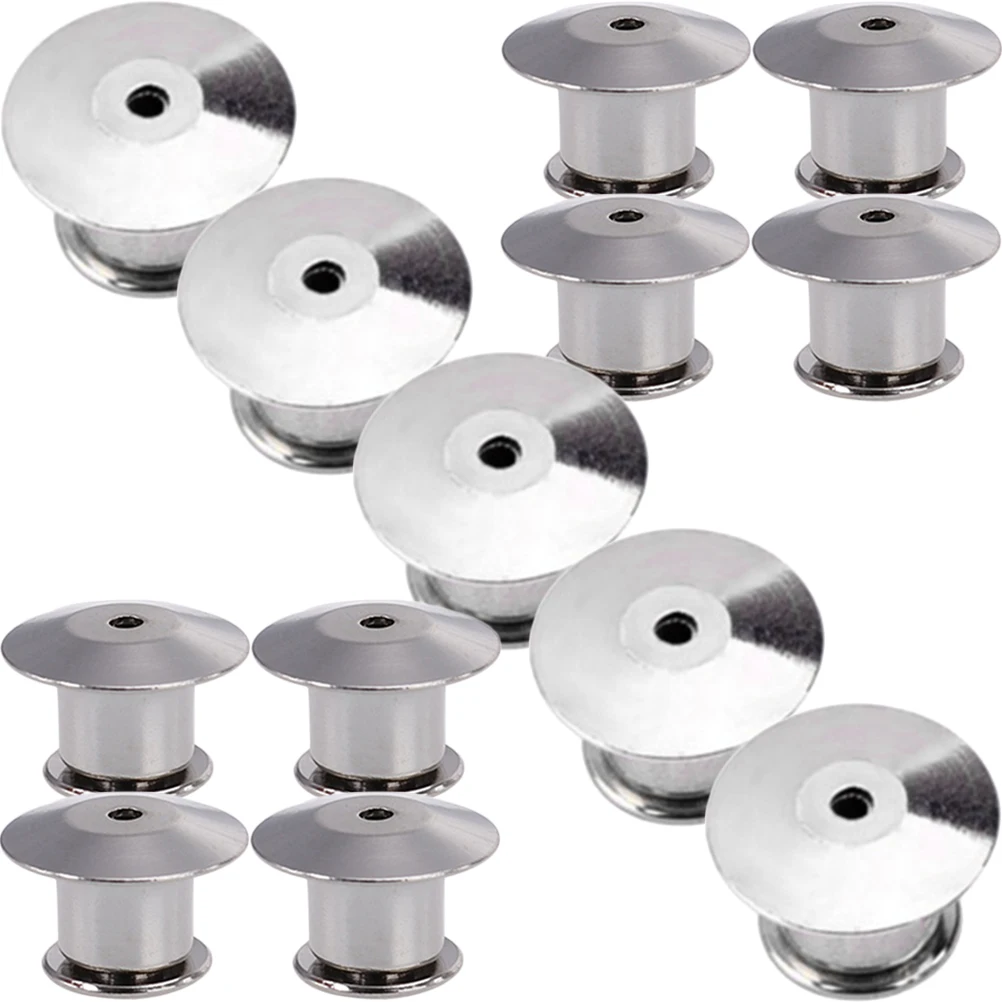 

22 Pcs Pin Backings Metal Brooch Buckles Locking Clasps Short Hair Keepers DIY Jewelry Making Crafts Accessories