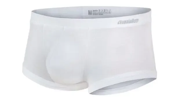 Men\'s flat-angle panties milk silk low waist elastic three-dimensional comfort aussiebum