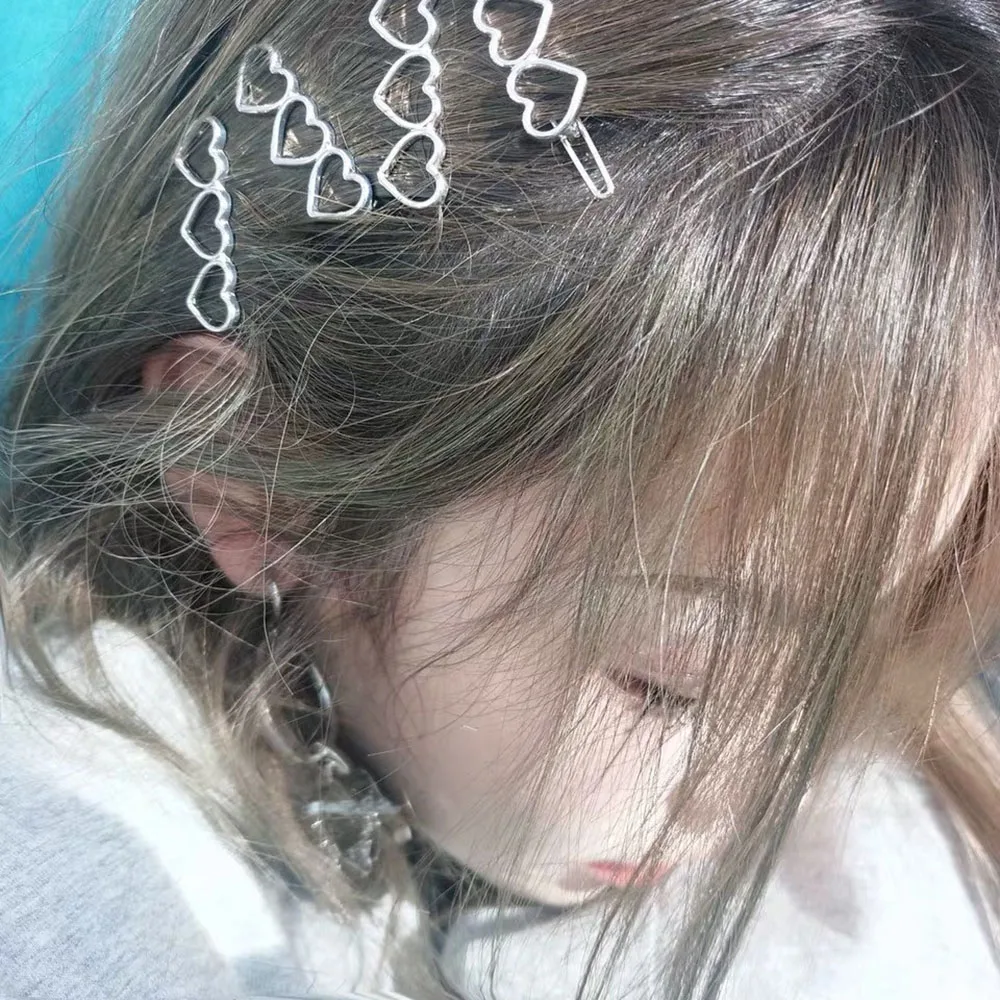 Punk Metall Haarnadel Haars pange Mode Charme Hip Hop coole geometrische Haarschmuck für Frauen Mädchen Geschenke Party