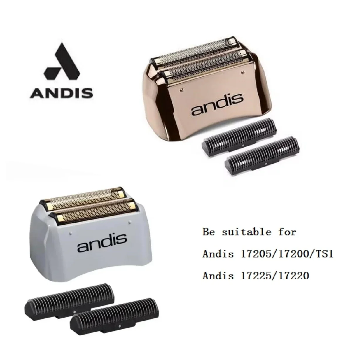 Original Andis Shaver Replacement Foil and Cutters For Profoil Lithium Plus 17205/17225 Electric Shaver Replacement Net Knife