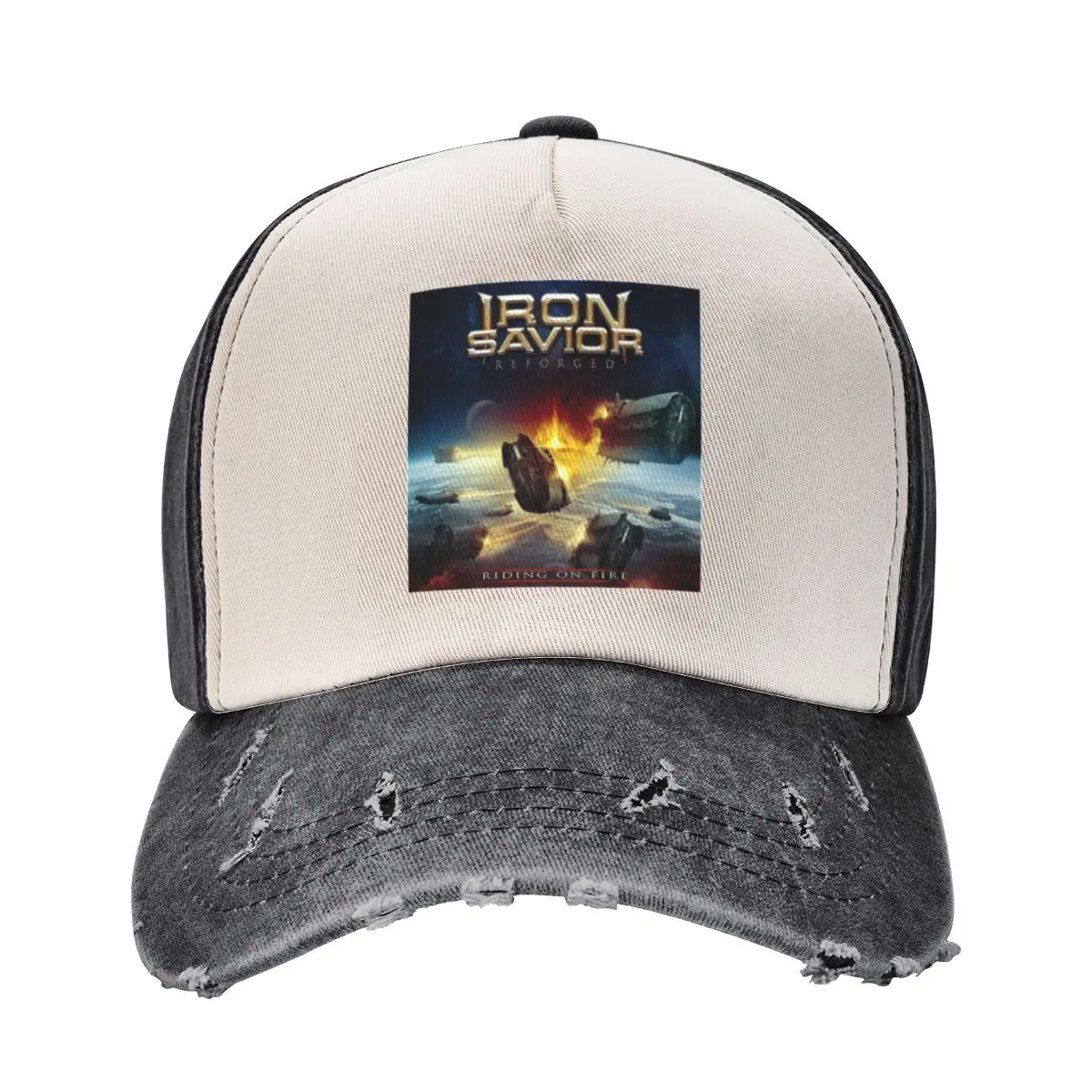 

Iron Savior - Reforged – Riding on Fire album 2017 Baseball Cap Streetwear Hat Beach black sun hat Women's Men's