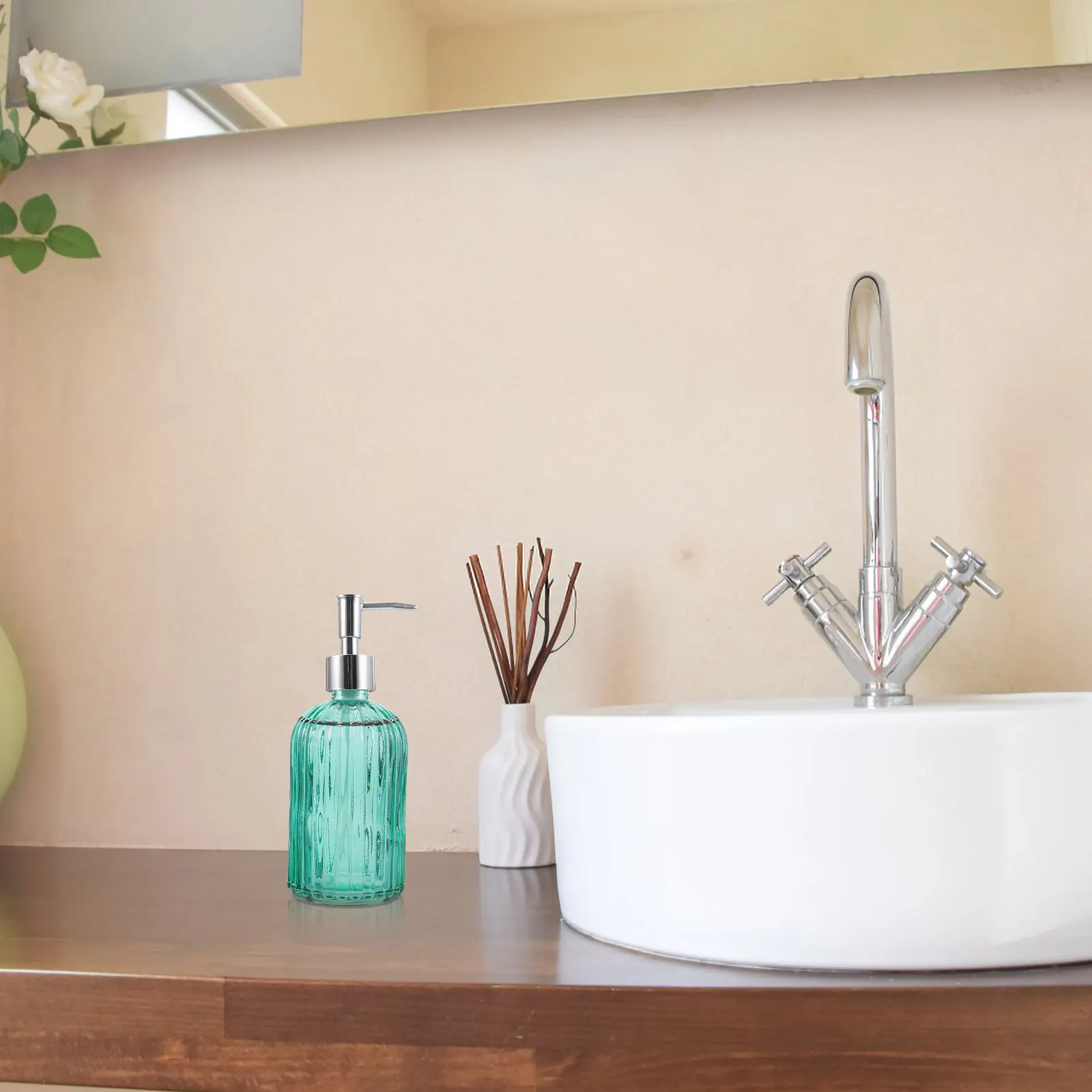 

2 шт. стеклянные бутылки-дозаторы с помпой, герметичные многоразовые контейнеры для шампуня, лосьона и косметики