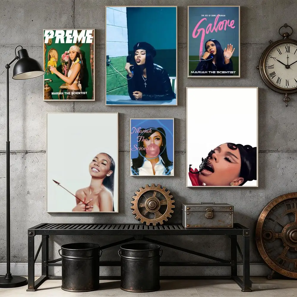 Singer M-Mariah The Scientist Poster HD Self Adhesive Wall Mural Stickers Decals for Bedroom Living Room Home Decor Gift