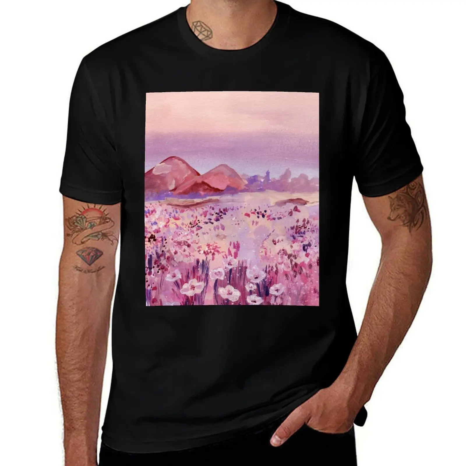 whimsical fairyland T-Shirt oversized graphic tee vintage t shirts Aesthetic clothing t shirt for men