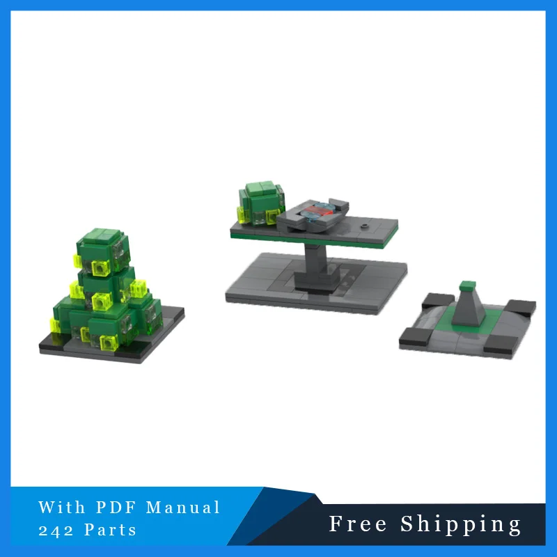 242 ELEMENTY Popularny Model Budynku z Epoki Starożytności, Motyw Głębokiego Morza, Skałka Filmowa i Telewizyjna, Klocki Konstrukcyjne, Prezent Urodzinowy dla Dzieci, Zrób To Sam