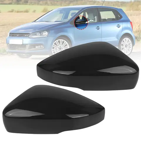 Side Door Wing Rearview Mirror Cover For VW Polo 6R 6C 2009 2010 2011 2012 2013 2014 2015 2016-2018 US Left Right Mirror Caps