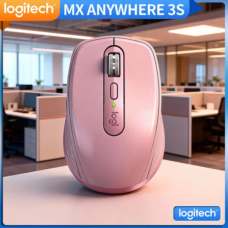 

Anti slip,Logitech MX Anywhere 3S Silent Click Portable Mouse,8K DPI High Precision, Compact for Travel,Ergonomic Grip for Home